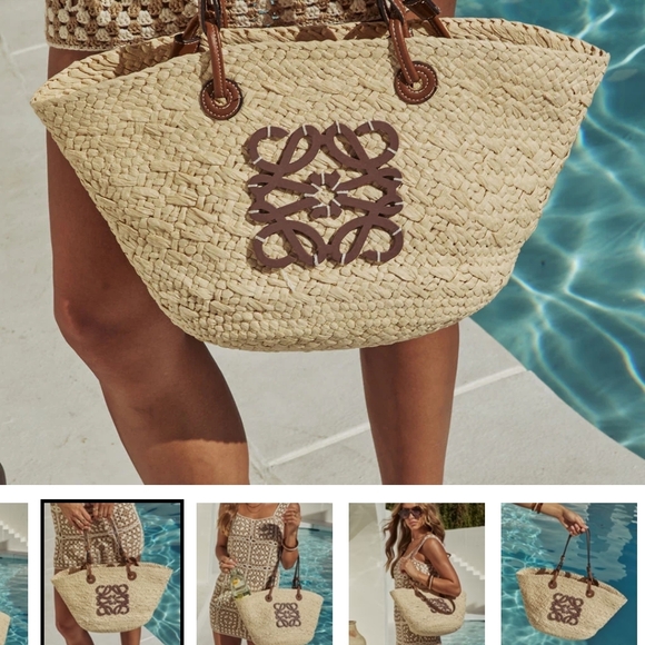 Elegant Cream Woven Tote Bag - Picture 5 of 5